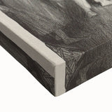 Modern Wall Art: Tournament Scene in Charcoal with Expressive Detailing