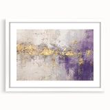 Abstract wall art featuring colorful strokes in bold hues, framed with a white mat, ideal for modern home decor. Perfect for enhancing artistic ambiance.