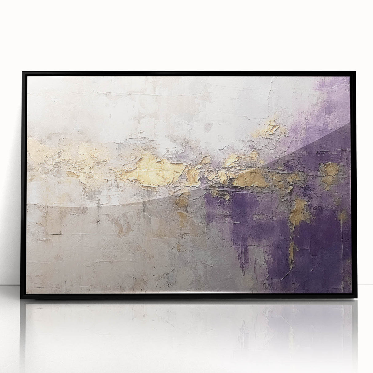Framed abstract strokes wall art featuring dynamic black and gray patterns, designed to enhance modern interior decor with a sleek acrylic finish.