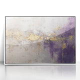 Framed abstract strokes wall art showcasing vibrant blue, yellow, and pink colors on a white background, perfect for modern home decor.