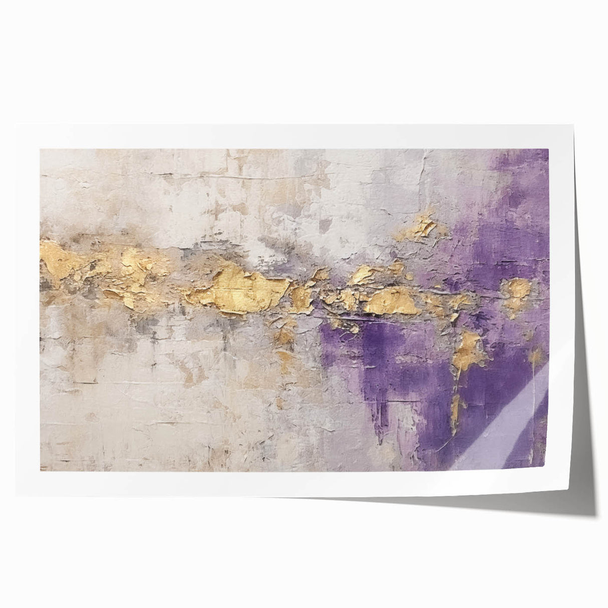 Abstract wall art print showcasing vibrant strokes in bold colors, perfect for modern decor. The rolled canvas is ideal for easy framing and display.