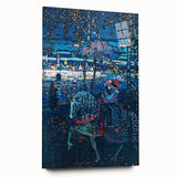 Riding Couple (1906) by Wassily Kandinsky: Enigmatic Night Scene