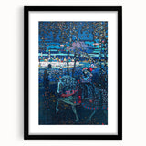 Riding Couple (1906) by Wassily Kandinsky: Enigmatic Night Scene