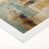 Abstract strokes wall art design on rolled canvas, featuring vibrant colors and dynamic brushwork, ideal for modern home decor or office aesthetics.