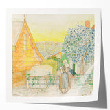 Impressionist Courtyard Scene - Jan Toorop Zeeland Girl Wall Art