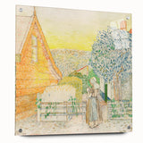 Impressionist Courtyard Scene - Jan Toorop Zeeland Girl Wall Art