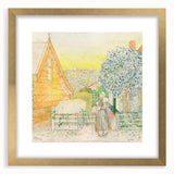 Impressionist Courtyard Scene - Jan Toorop Zeeland Girl Wall Art
