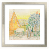 Impressionist Courtyard Scene - Jan Toorop Zeeland Girl Wall Art