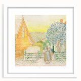Impressionist Courtyard Scene - Jan Toorop Zeeland Girl Wall Art