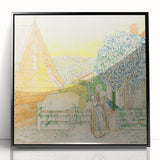Impressionist Courtyard Scene - Jan Toorop Zeeland Girl Wall Art