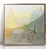 Impressionist Courtyard Scene - Jan Toorop Zeeland Girl Wall Art