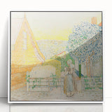 Impressionist Courtyard Scene - Jan Toorop Zeeland Girl Wall Art