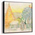 Impressionist Courtyard Scene - Jan Toorop Zeeland Girl Wall Art