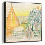Impressionist Courtyard Scene - Jan Toorop Zeeland Girl Wall Art