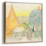 Impressionist Courtyard Scene - Jan Toorop Zeeland Girl Wall Art