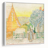 Impressionist Courtyard Scene - Jan Toorop Zeeland Girl Wall Art