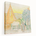 Impressionist Courtyard Scene - Jan Toorop Zeeland Girl Wall Art