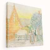 Impressionist Courtyard Scene - Jan Toorop Zeeland Girl Wall Art