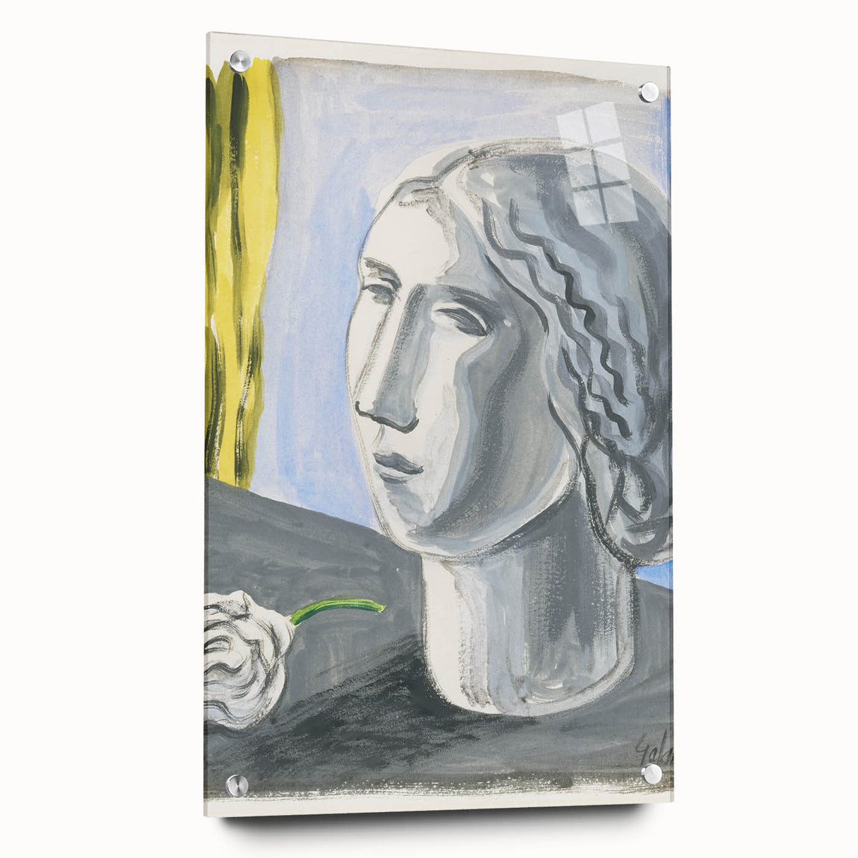 Fragment of Female Head by Mikuláš Galanda: A Modernist Portrait