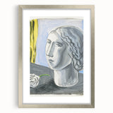 Fragment of Female Head by Mikuláš Galanda: A Modernist Portrait