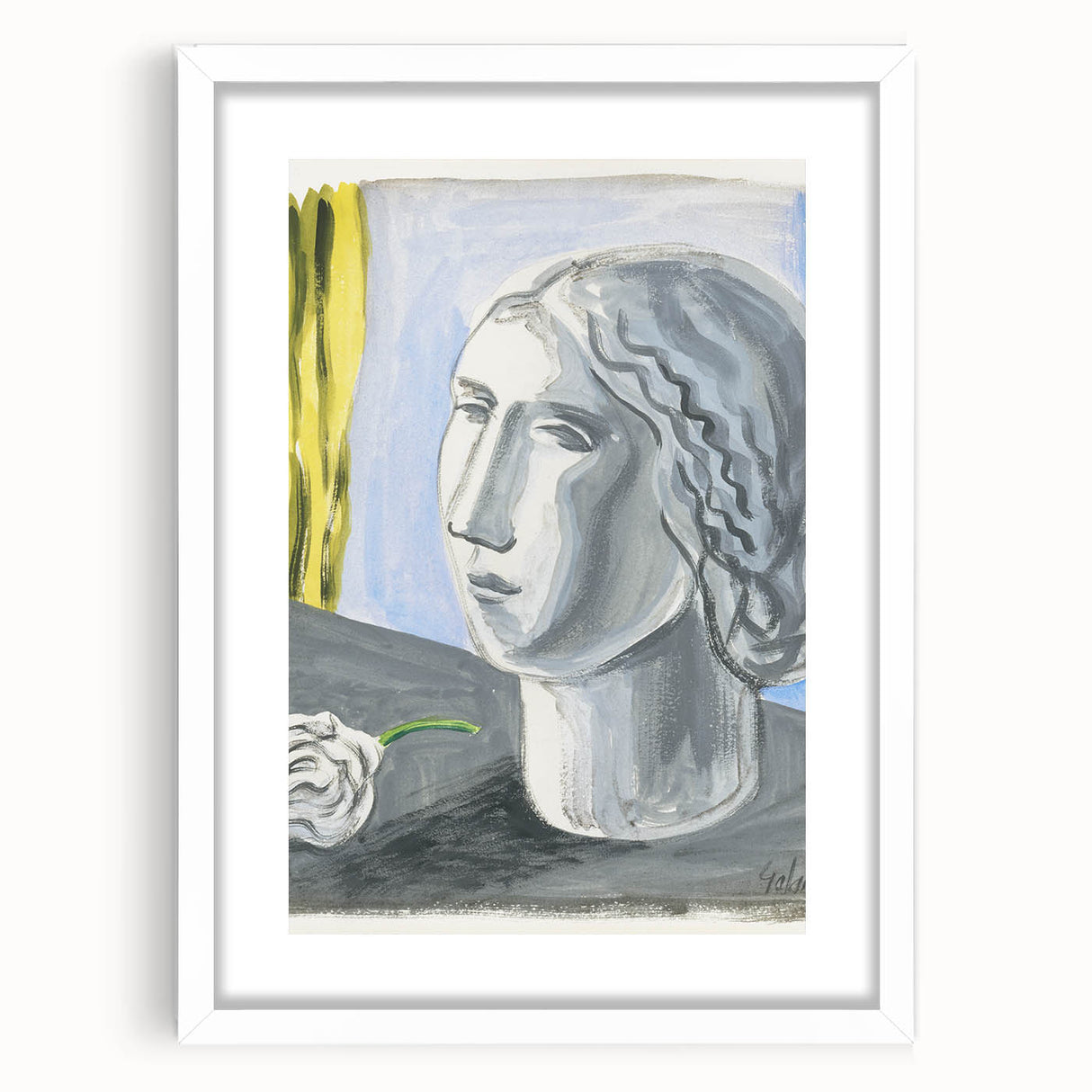 Fragment of Female Head by Mikuláš Galanda: A Modernist Portrait
