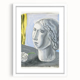 Fragment of Female Head by Mikuláš Galanda: A Modernist Portrait