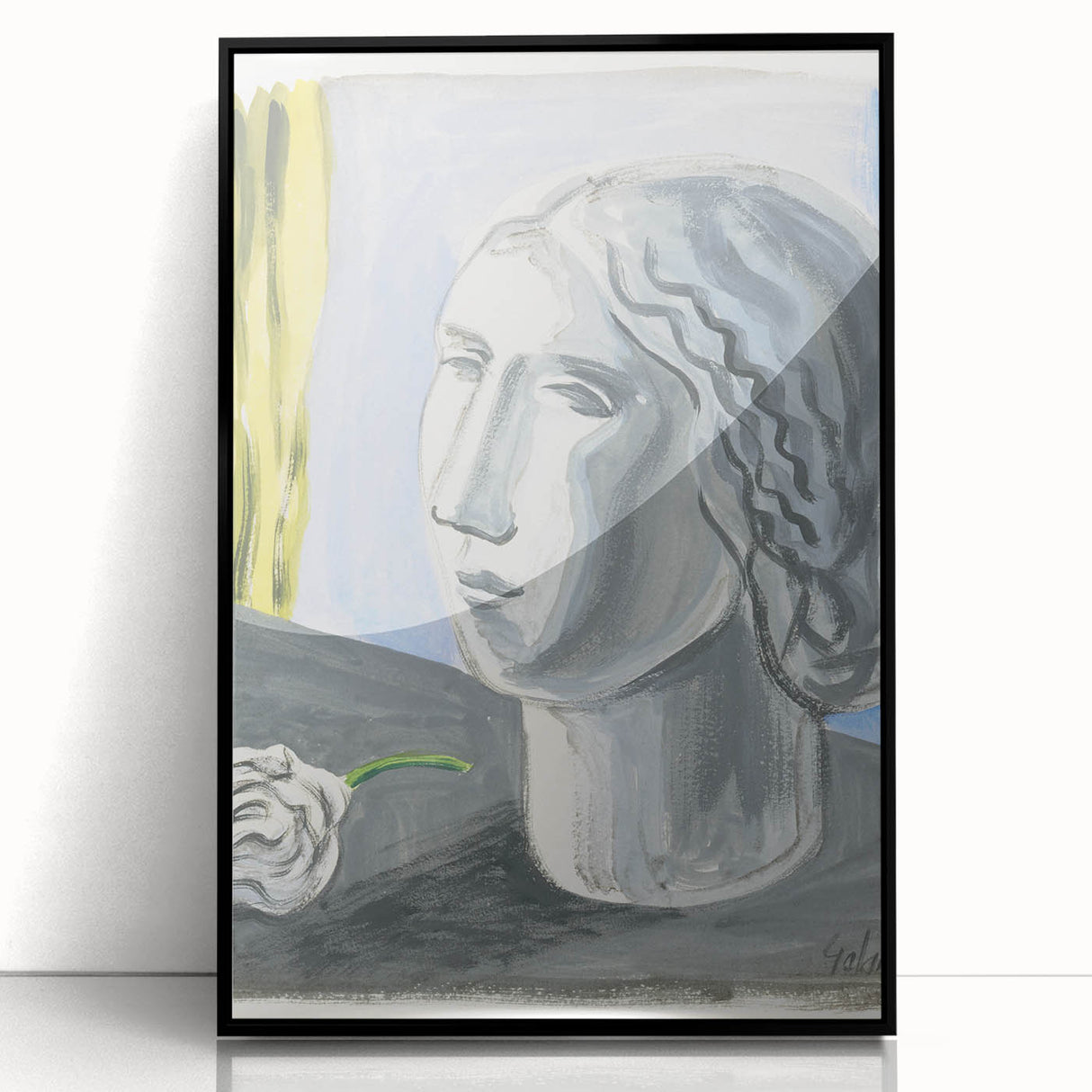Fragment of Female Head by Mikuláš Galanda: A Modernist Portrait