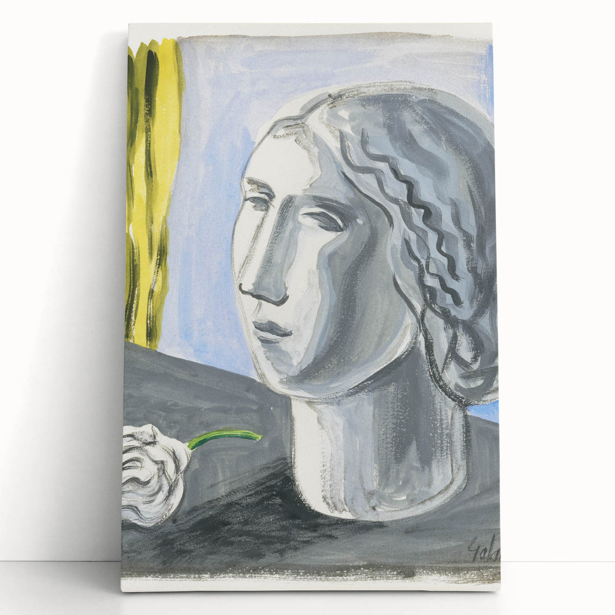 Fragment of Female Head by Mikuláš Galanda: A Modernist Portrait