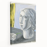 Fragment of Female Head by Mikuláš Galanda: A Modernist Portrait