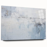 Abstract strokes wall art design displayed in a side view, featuring vibrant colors and smooth acrylic glass finish, elegantly mounted with pins for easy hanging.