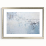 Abstract strokes wall art framed in silver, showcasing dynamic colors and textures, ideal for modern decor, enhancing any living space with artistic flair.