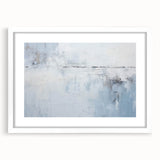 Abstract strokes wall art featuring vibrant colors on a white background, elegantly framed with a mat, perfect for modern home decor and artistic accents.