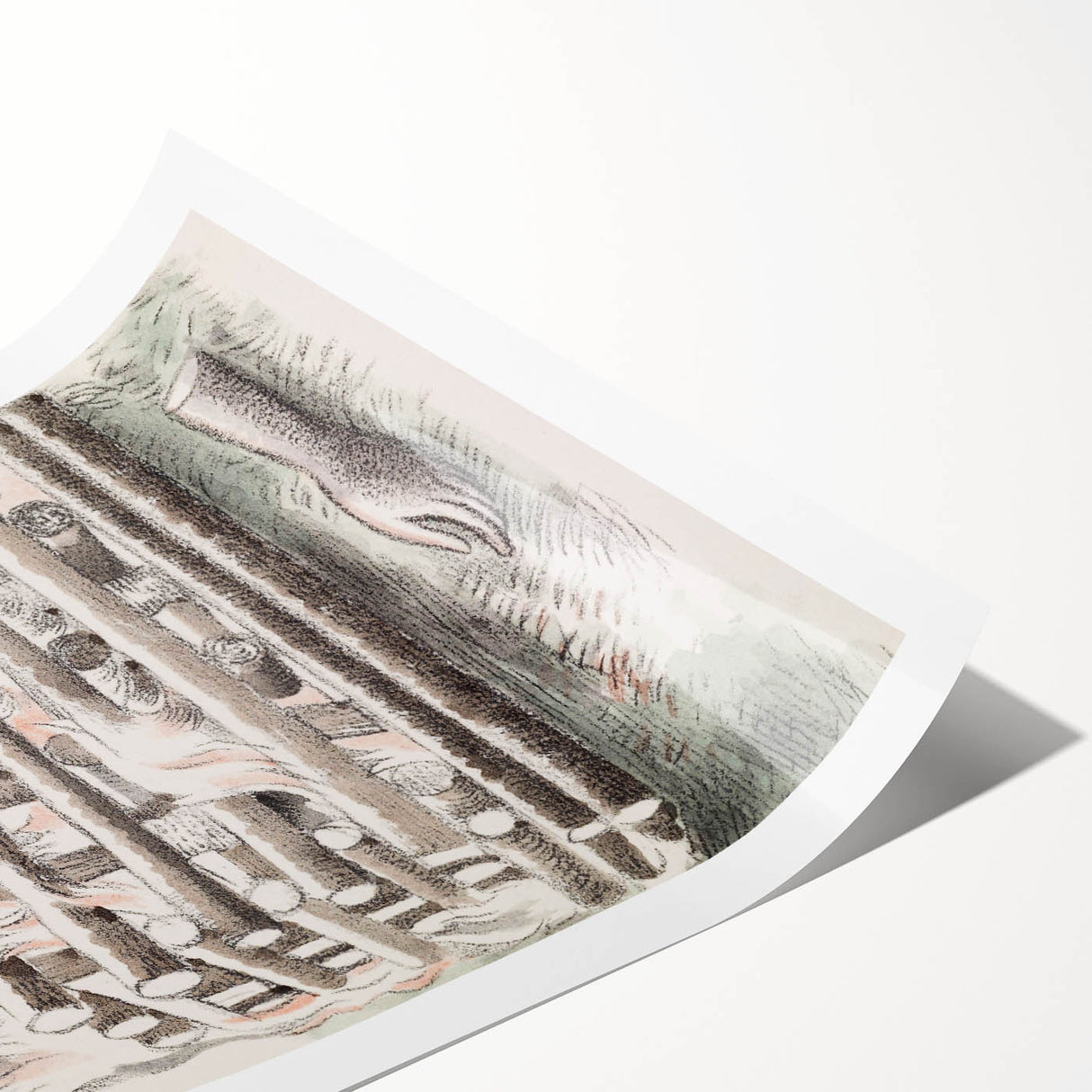 Paul Nash’s Design for Urne Buriall: Funeral Pyre Illustration (1932)