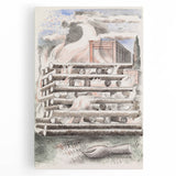 Paul Nash’s Design for Urne Buriall: Funeral Pyre Illustration (1932)