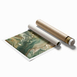 Abstract strokes wall art print featuring vibrant colors and dynamic patterns, ideal for modern home decor. Packaged securely in a sturdy tube for delivery.