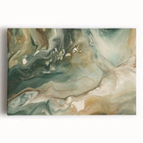 Abstract wall art featuring vibrant, multicolored strokes on stretched canvas, showcasing a modern design ideal for contemporary home decor. The artwork's dynamic colors and fluid patterns create an energetic atmosphere, perfect for elevating any living space or office.