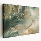 Abstract strokes wall art on stretched canvas, showcasing vibrant colors and dynamic patterns, ideal for modern home decor, enhancing any living space's aesthetic.