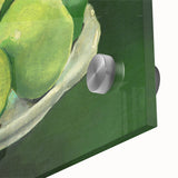 Modern Wall Art: Still Life with Green Apples in a Vibrant Composition