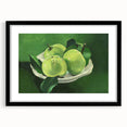 Modern Wall Art: Still Life with Green Apples in a Vibrant Composition