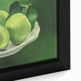 Modern Wall Art: Still Life with Green Apples in a Vibrant Composition