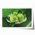Modern Wall Art: Still Life with Green Apples in a Vibrant Composition