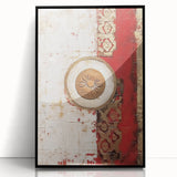 Framed wall art featuring abstract black and white strokes on acrylic, offering a modern aesthetic. Ideal for contemporary home decor, enhancing any space.