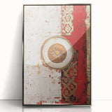 Framed wall art featuring abstract strokes in silver and gray, showcasing modern design with sleek acrylic finish, perfect for contemporary home décor.