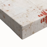 Close-up of abstract strokes wall art on stretched canvas, showcasing vibrant colors and dynamic textures, ideal for modern home decor and artistic ambiance.