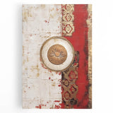 Abstract strokes wall art on stretched canvas, featuring vibrant colors and dynamic patterns, perfect for modern home decor or art enthusiasts.