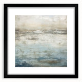 Abstract wall art featuring bold, colorful strokes in a black frame with a mat, perfect for modern decor and enhancing interior aesthetics. Ideal for art enthusiasts.