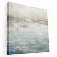 Abstract strokes wall art on stretched canvas showcasing vibrant colors and dynamic brushwork, ideal for modern home decor. Side view highlights depth and texture.
