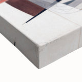 Modern Wall Art: Industrial Abstract Machinery in Red and Gray