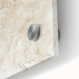 Close-up of abstract strokes wall art on acrylic glass, showcasing vibrant colors and fluid designs, perfect for modern home decor and artistic expression.