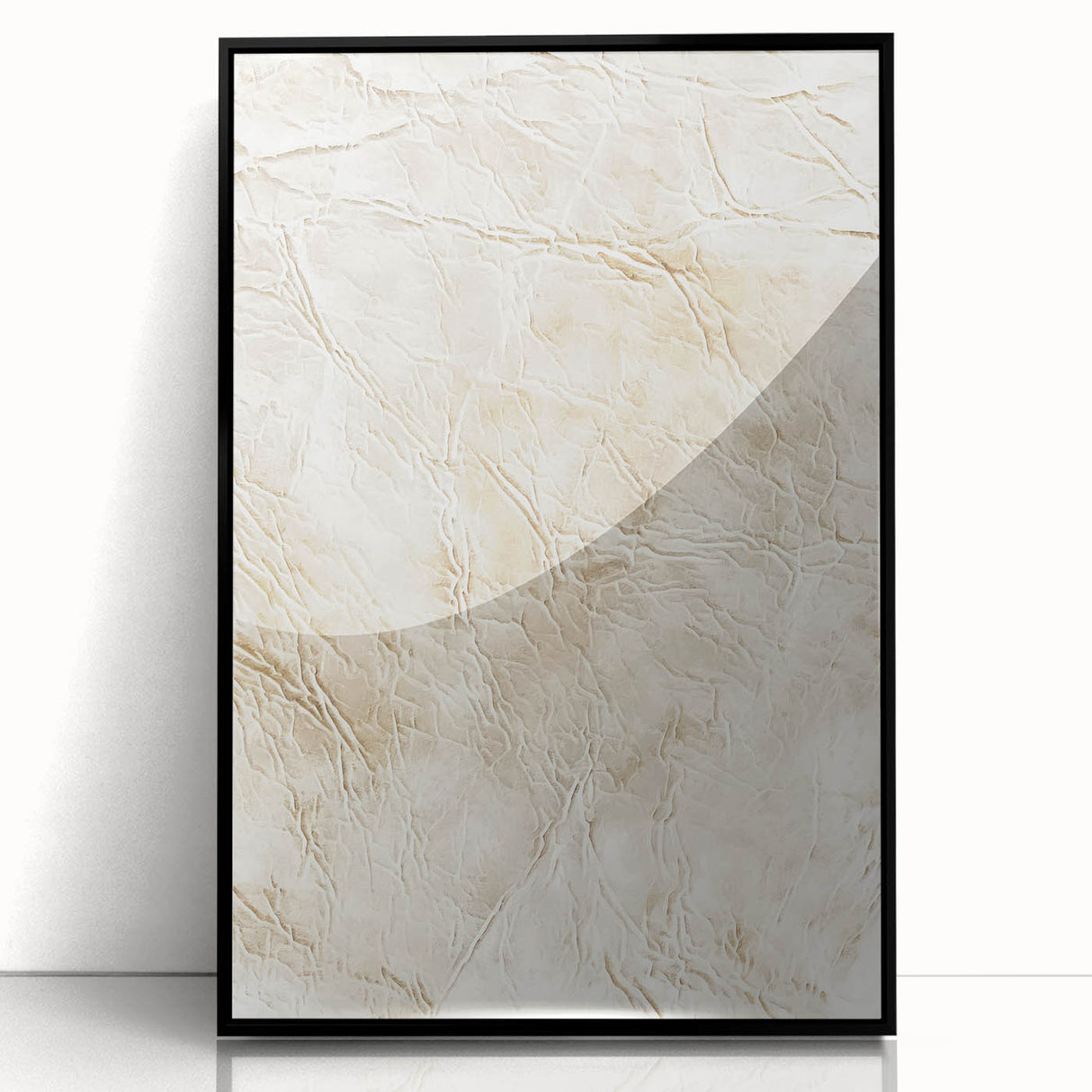 Framed wall art featuring abstract strokes in black and white, showcasing a modern design ideal for contemporary home decor. The piece adds sophistication to any room.